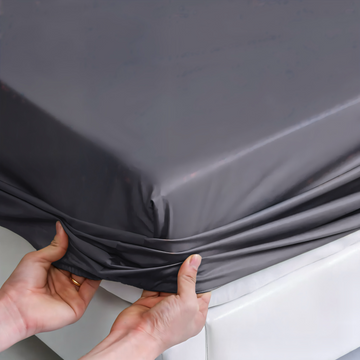 400 Thread Count Egyptian Cotton Fitted Bed Sheet - Charcoal Grey