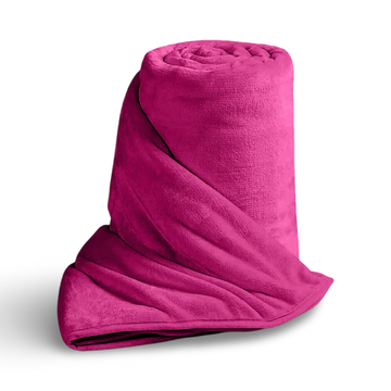 Fuchsia Faux Fur Mink Soft Throw Blanket