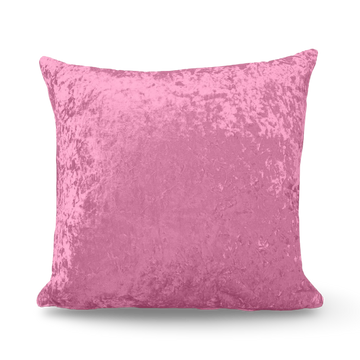 Blush Pink Crushed Velvet Cushions - 18" & 24"