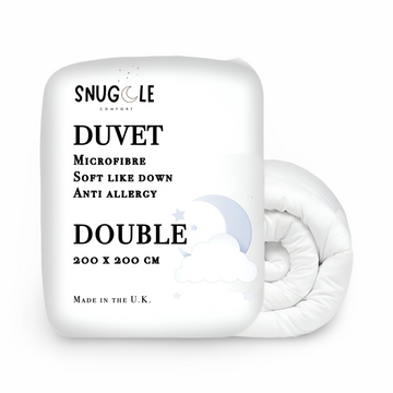 Double Bed Size Microfibre Duvet Quilt - Soft Like Down Comforter Quilt - 200 cm x 200 cm
