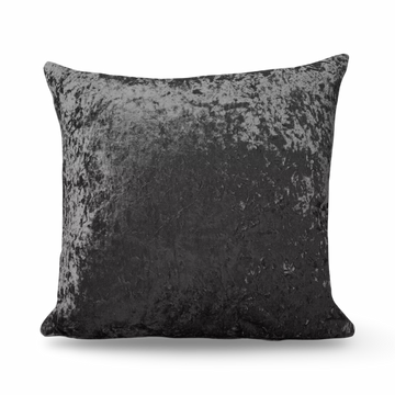 Charcoal Grey Crushed Velvet Cushions - 18" & 24"