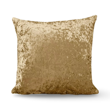 Champagne Crushed Velvet Cushions - 18" & 24"