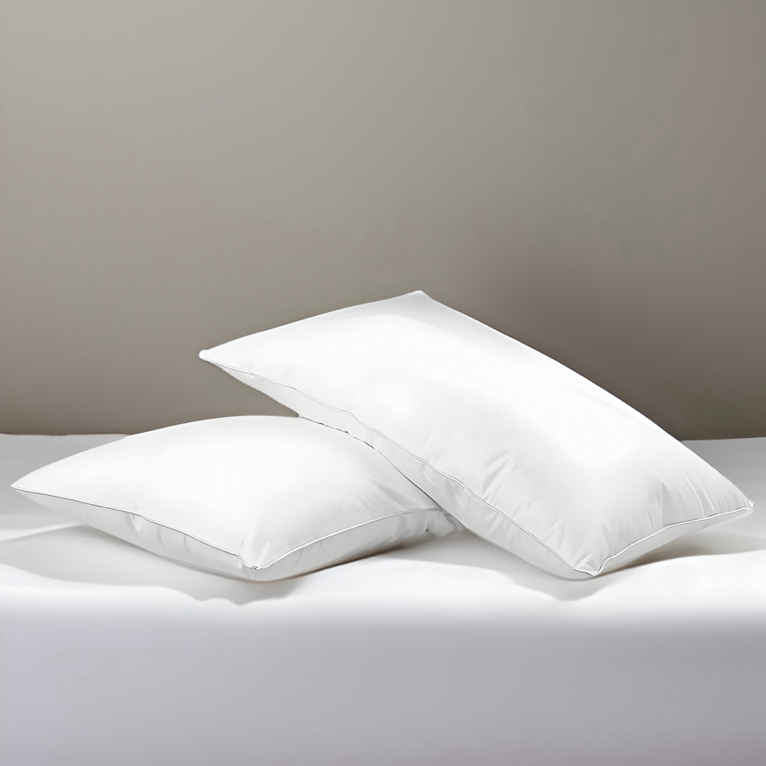 Natural Goose Feather & Down Pillow Pair