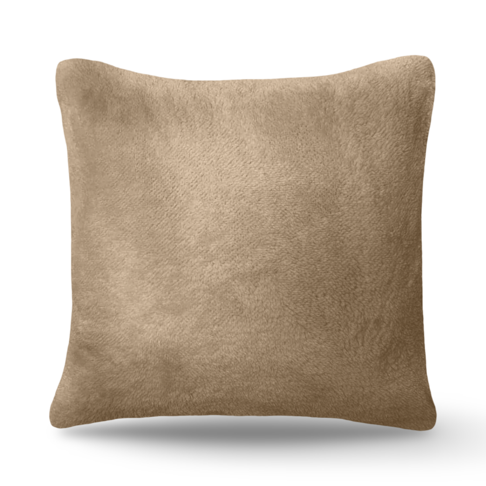 Natural Mink Teddy Fur Fleece Soft Cushion - 22" x 22"