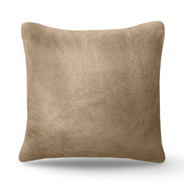 Natural Mink Teddy Fur Fleece Soft Cushion - 22" x 22"
