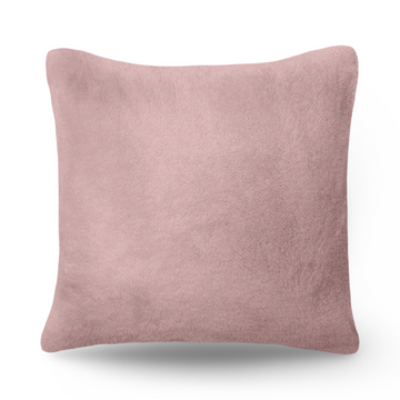 Blush Pink Teddy Fur Fleece Soft Cushions - 22" x 22"