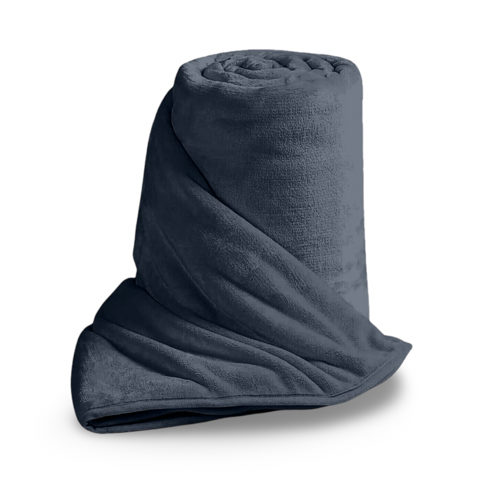 Charcoal Grey Faux Fur Mink Soft Throw Blanket