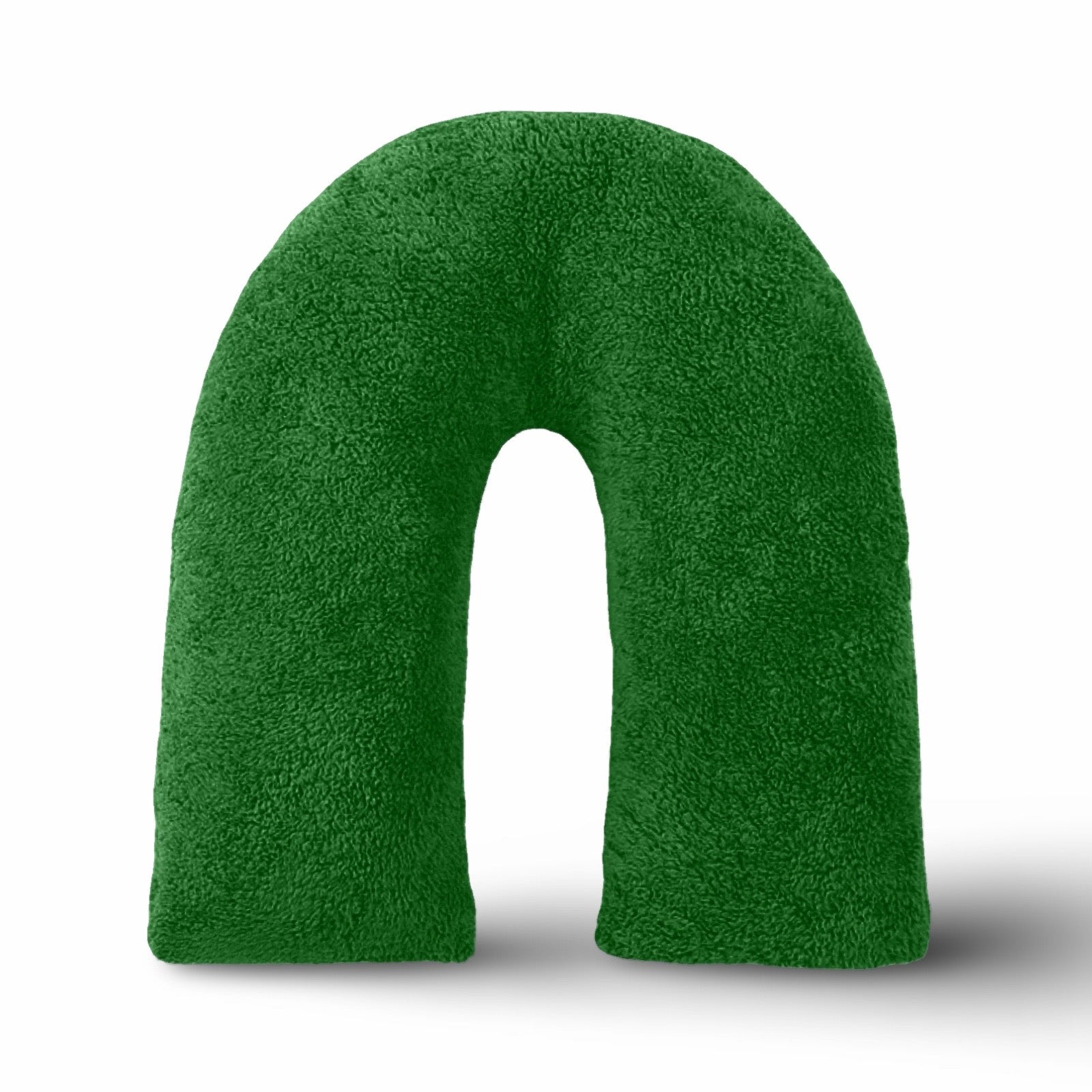 Forrest Green Teddy Fur Fleece Soft V Shape Pillow
