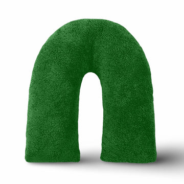 Forrest Green Teddy Fur Fleece Soft V Shape Pillow