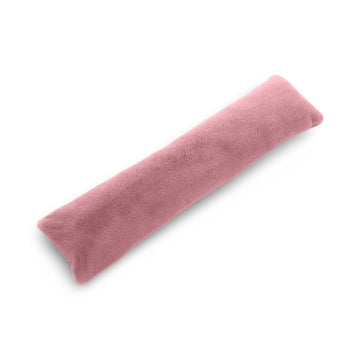 Blush Pink Teddy Fleece Fur Soft Door Draught Excluder