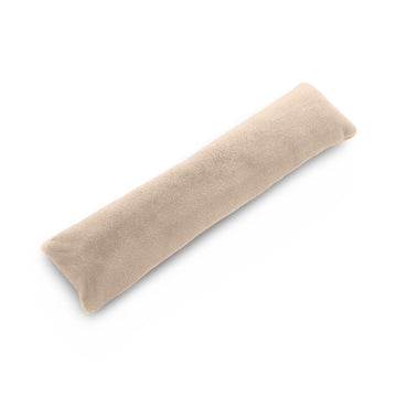 Ivory Cream Teddy Fleece Fur Soft Door Draught Excluder