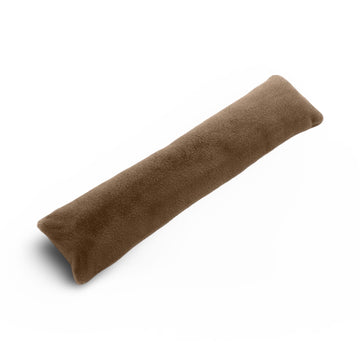 Natural Mink Teddy Fleece Fur Soft Door Draught Excluder