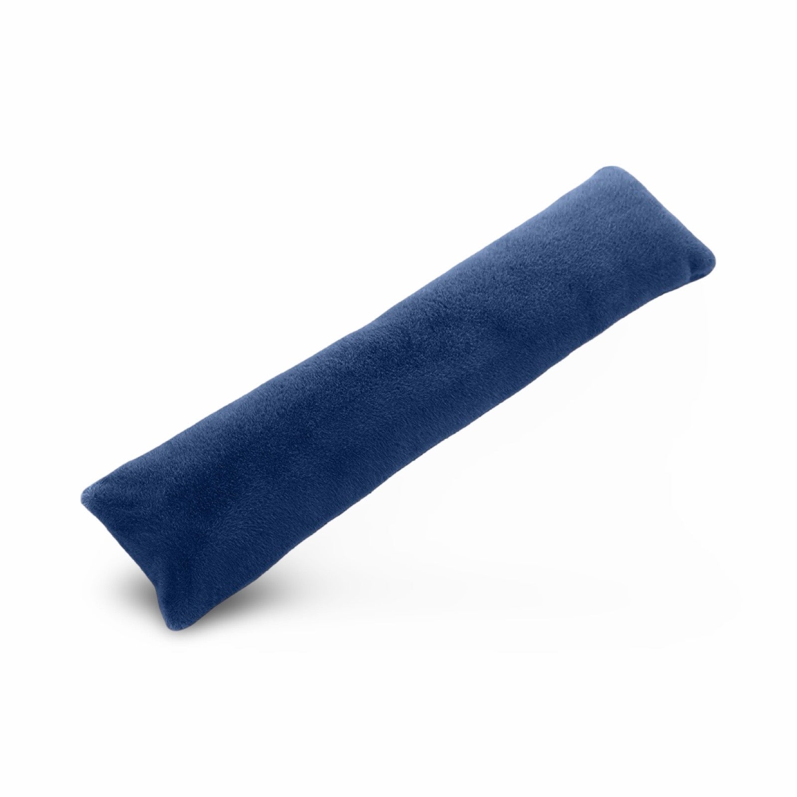 Navy Blue Teddy Fleece Fur Soft Door Draught Excluder