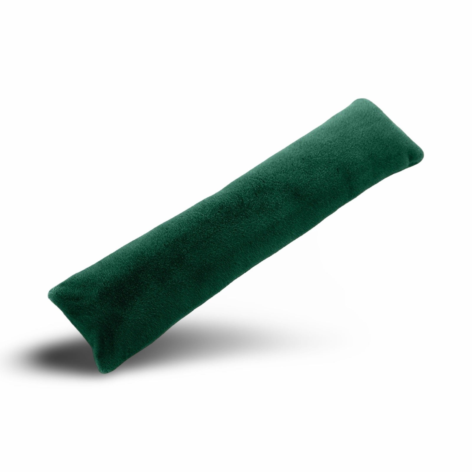 Forrest Green Teddy Fleece Fur Soft Door Draught Excluder