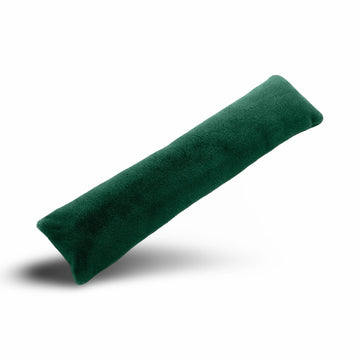 Forrest Green Teddy Fleece Fur Soft Door Draught Excluder