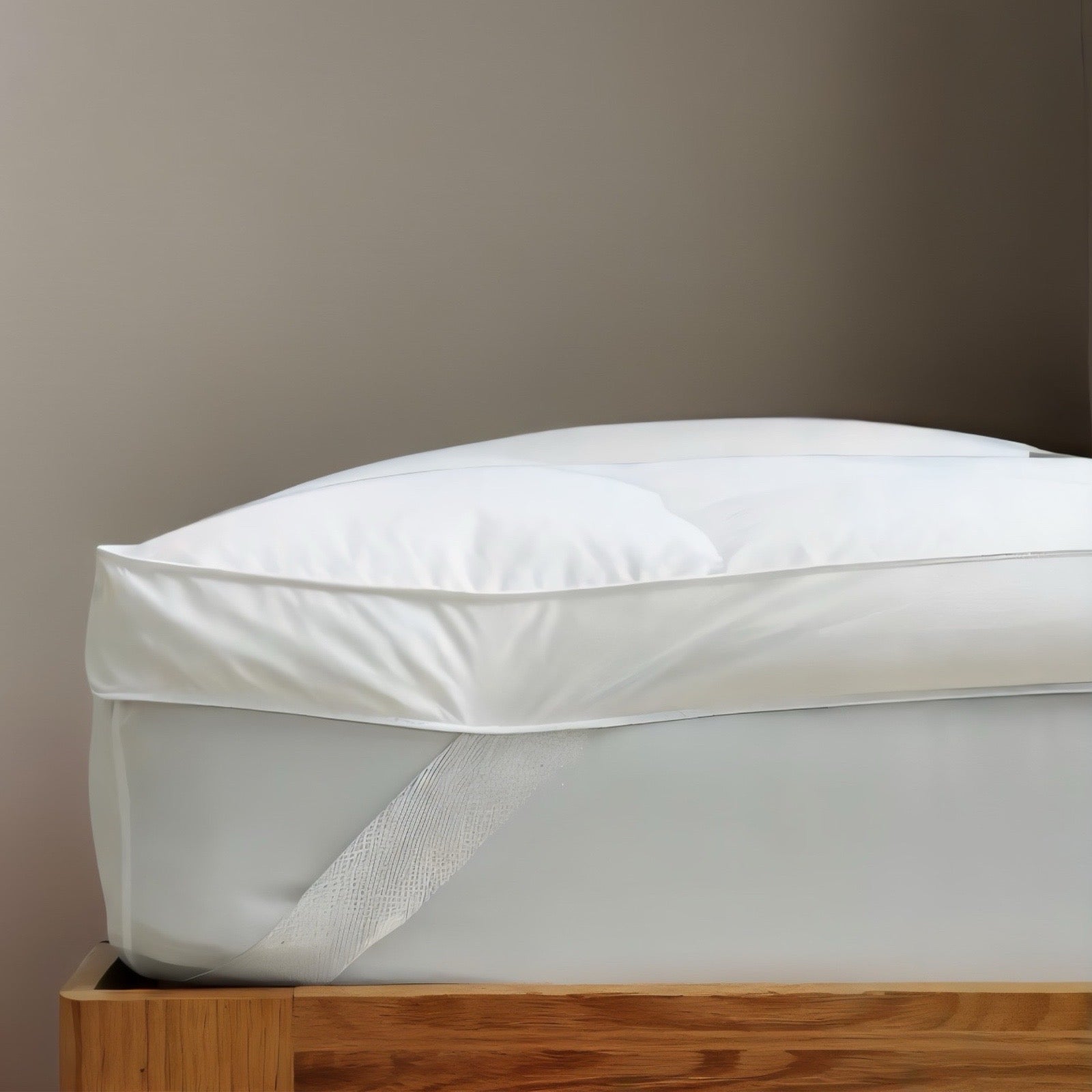 King Bed Size Microfibre Soft Like Down Mattress Topper - 4 Inch Deep