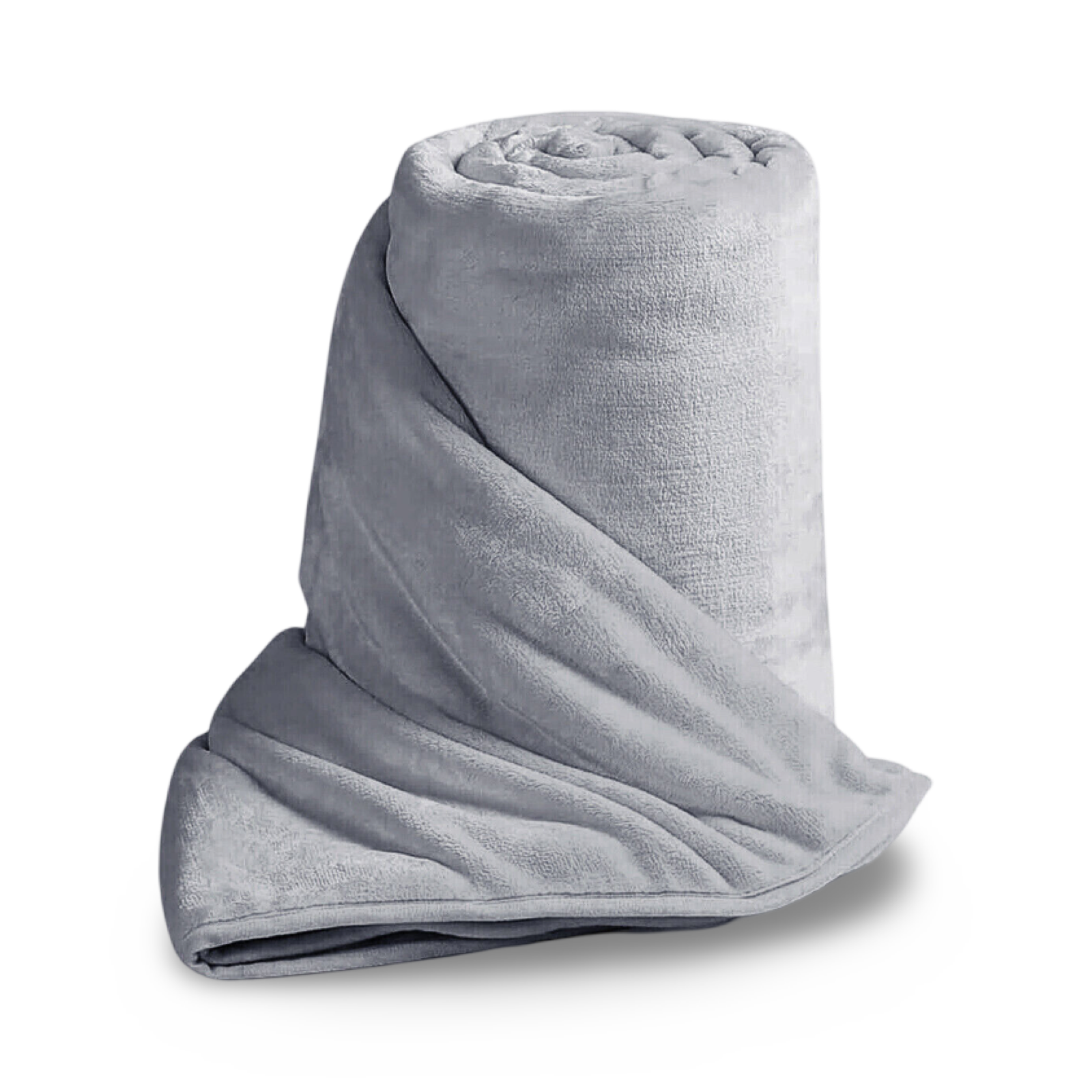 Silver Grey Faux Fur Mink Soft Throw Blanket