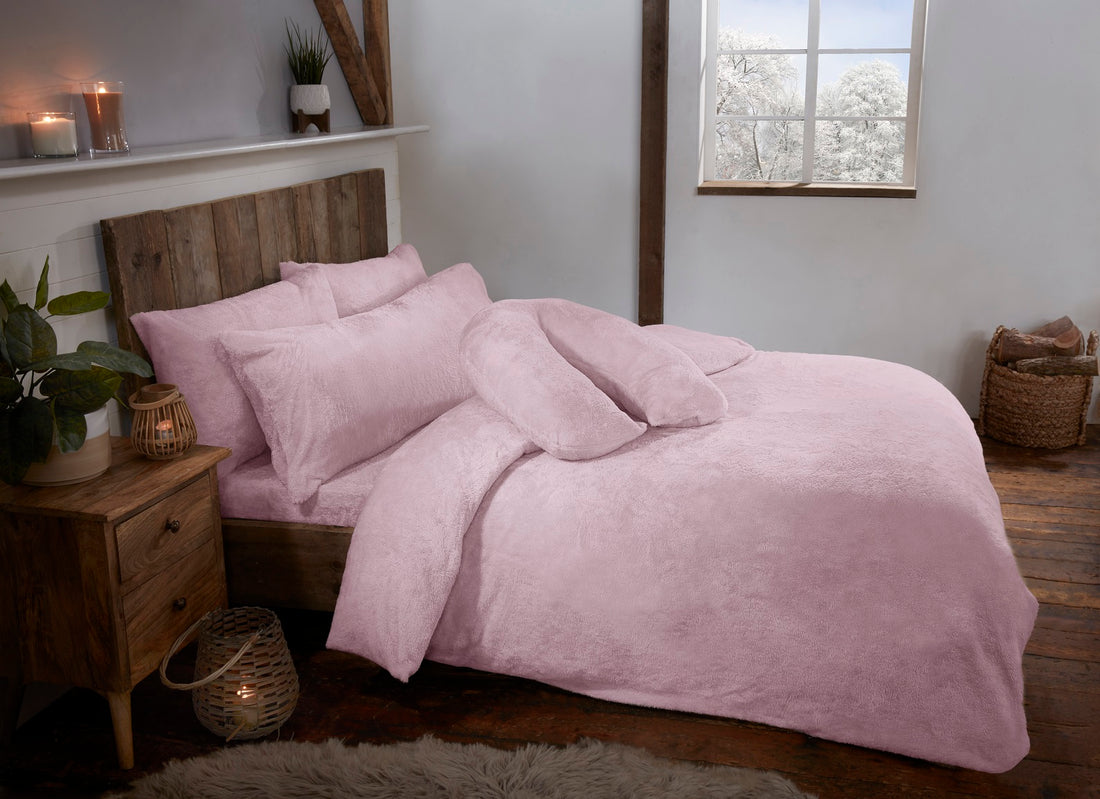 Teddy Fur Fleece Soft Quilt Duvet Cover Sets Including Pillowcases