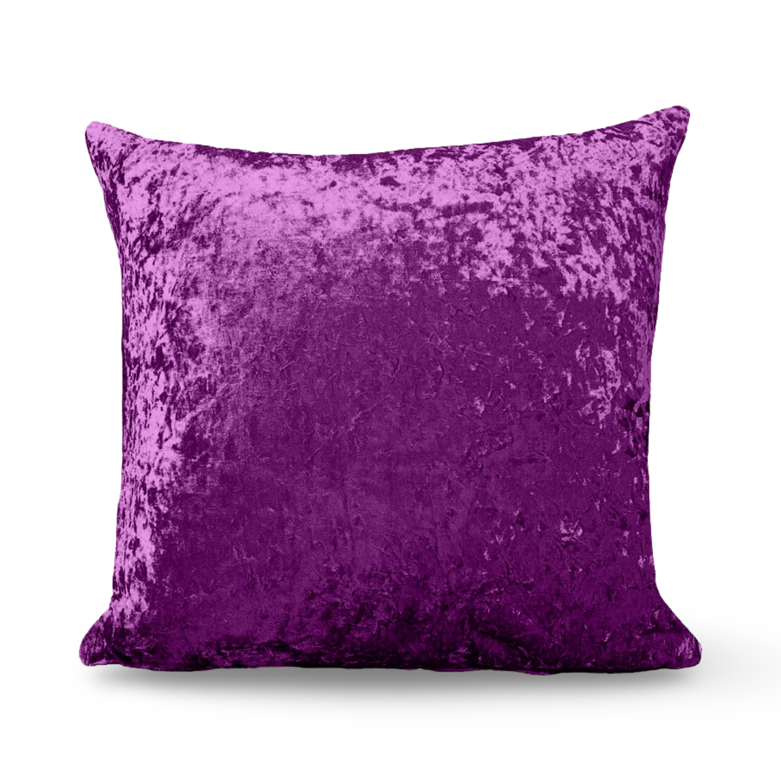 Purple Crushed Velvet Cushions - 18" & 24"