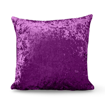 Purple Crushed Velvet Cushions - 18" & 24"