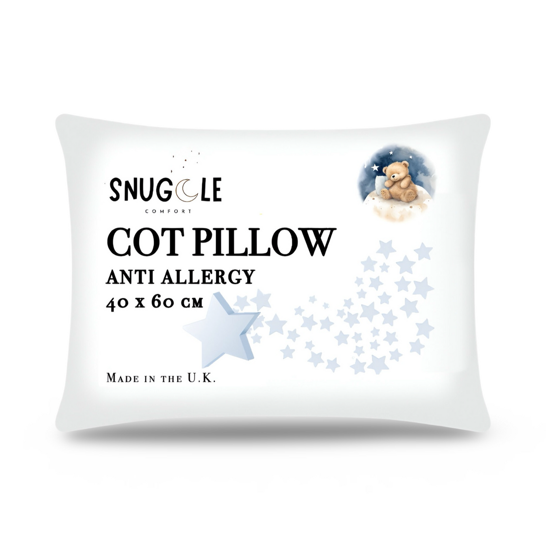 4.5 Tog Anti Allergy Cot Bed Duvet Quilt & Pillow - Cotton Comforter Quilt