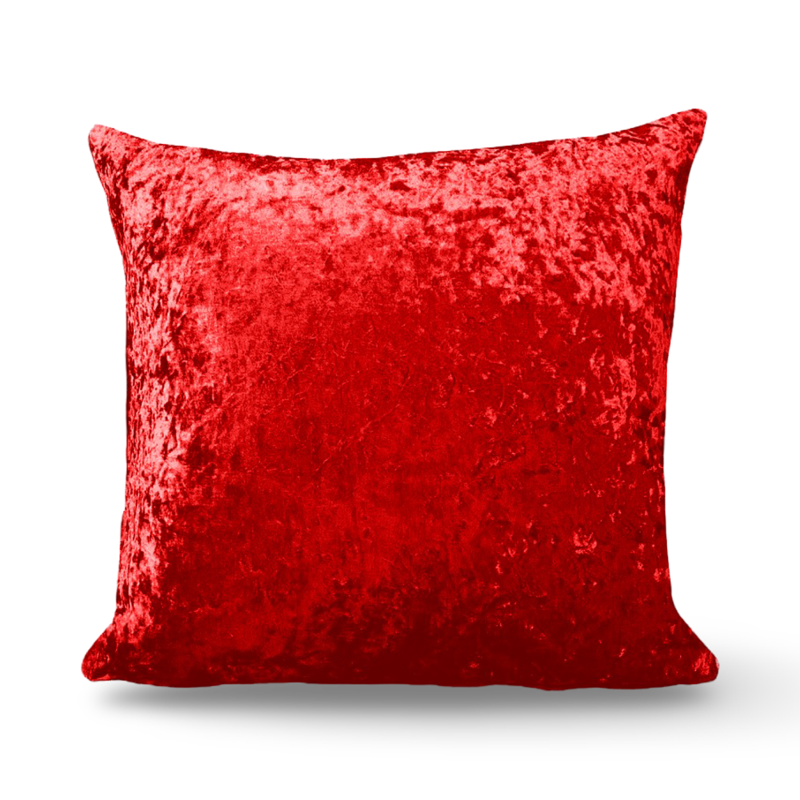Red Crushed Velvet Cushions - 18" & 24"