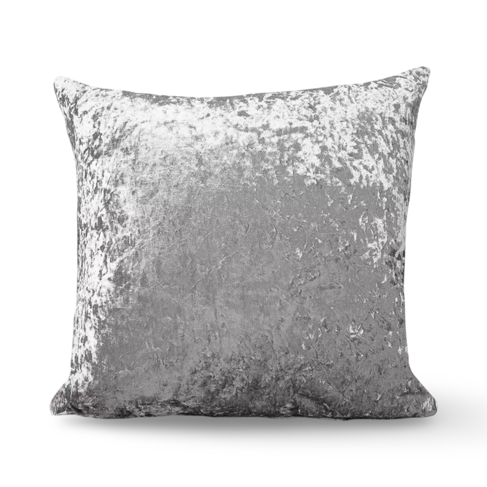 Silver Grey Crushed Velvet Cushions - 18" & 24"