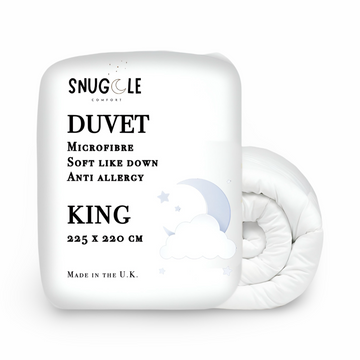 King Bed Size Microfibre Duvet Quilt - Soft Like Down Comforter Quilt - 225 cm x 220 cm